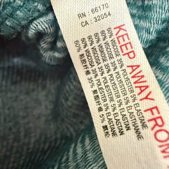 FREE PEOPLE MOVEMENT‎ Women's Ribbed Button Front Crop Top In Green Sz S Comfy - Picture 4 of 5